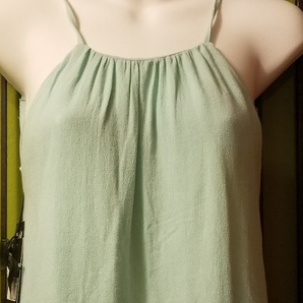 Reformation  green cassidy top medium tank crop halter